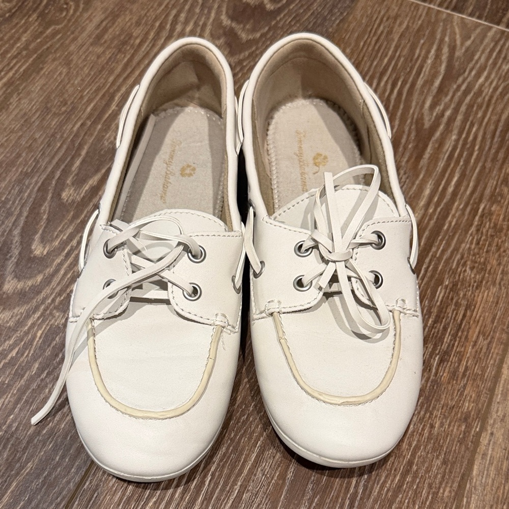 Tommy Bahama White Boat Shoes